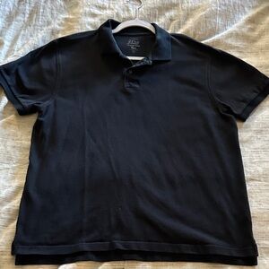 J. Crew Vintage Black Polo Shirt